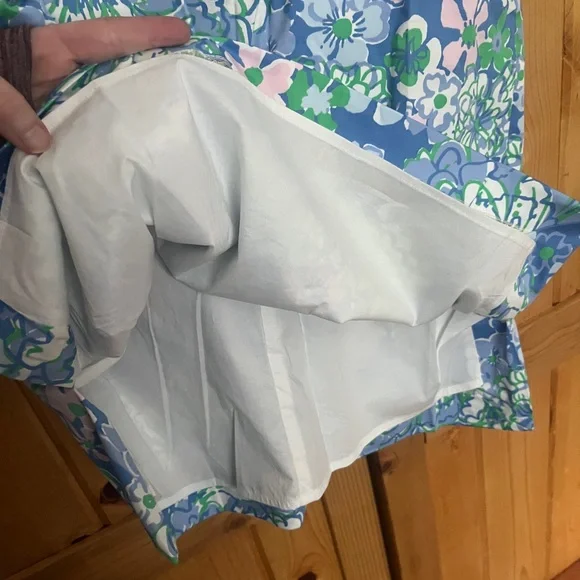 NWT Lilly Pulitzer Blue Floral Shift Dress Sz 12 - Picture 10 of 12